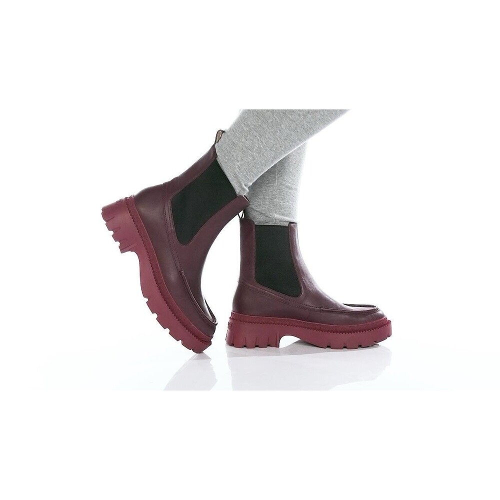 (F2)Coach Joey Bootie Leather Women’s DARK CRANBERRY,Size 9.5 B/40 MSRP: $275.00 - Picture 1 of 16